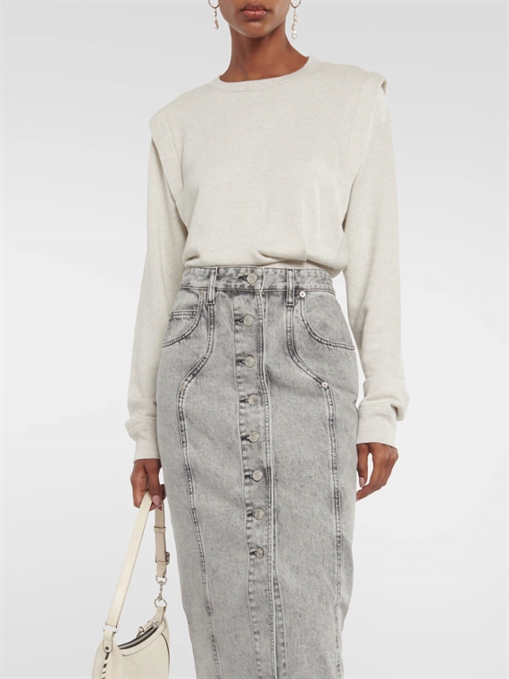 Isabel Marant Etoile Masson Sweatshirt, Ecru
